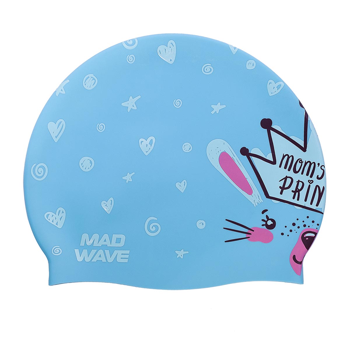 Mad Wave Little Bunny Silicone Cap - Azure-brand