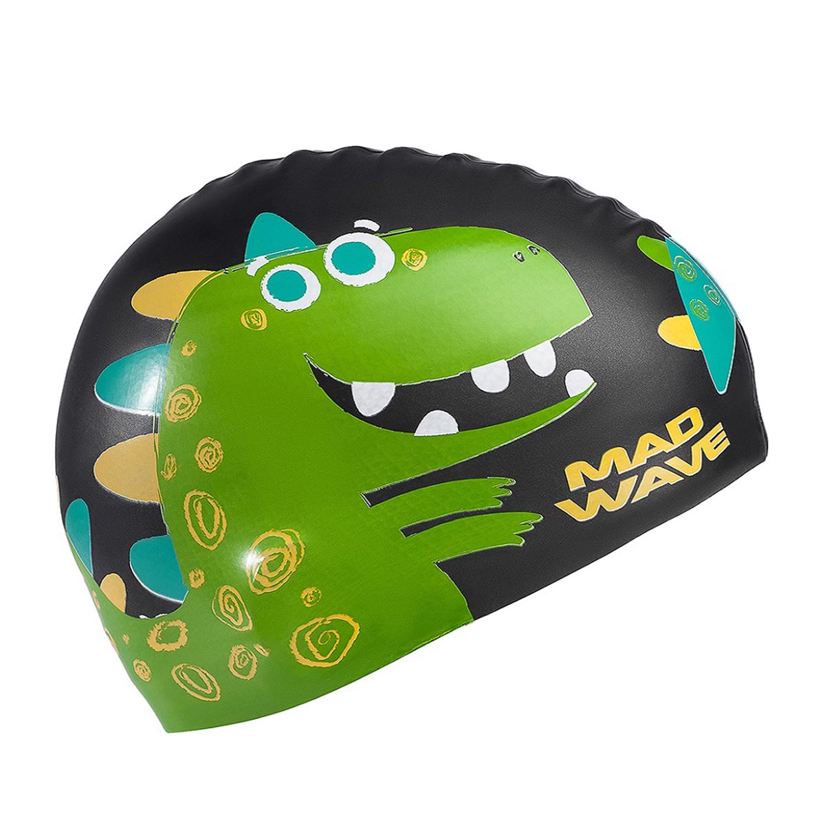 Mad Wave Dino Silicone Cap - Black-535077