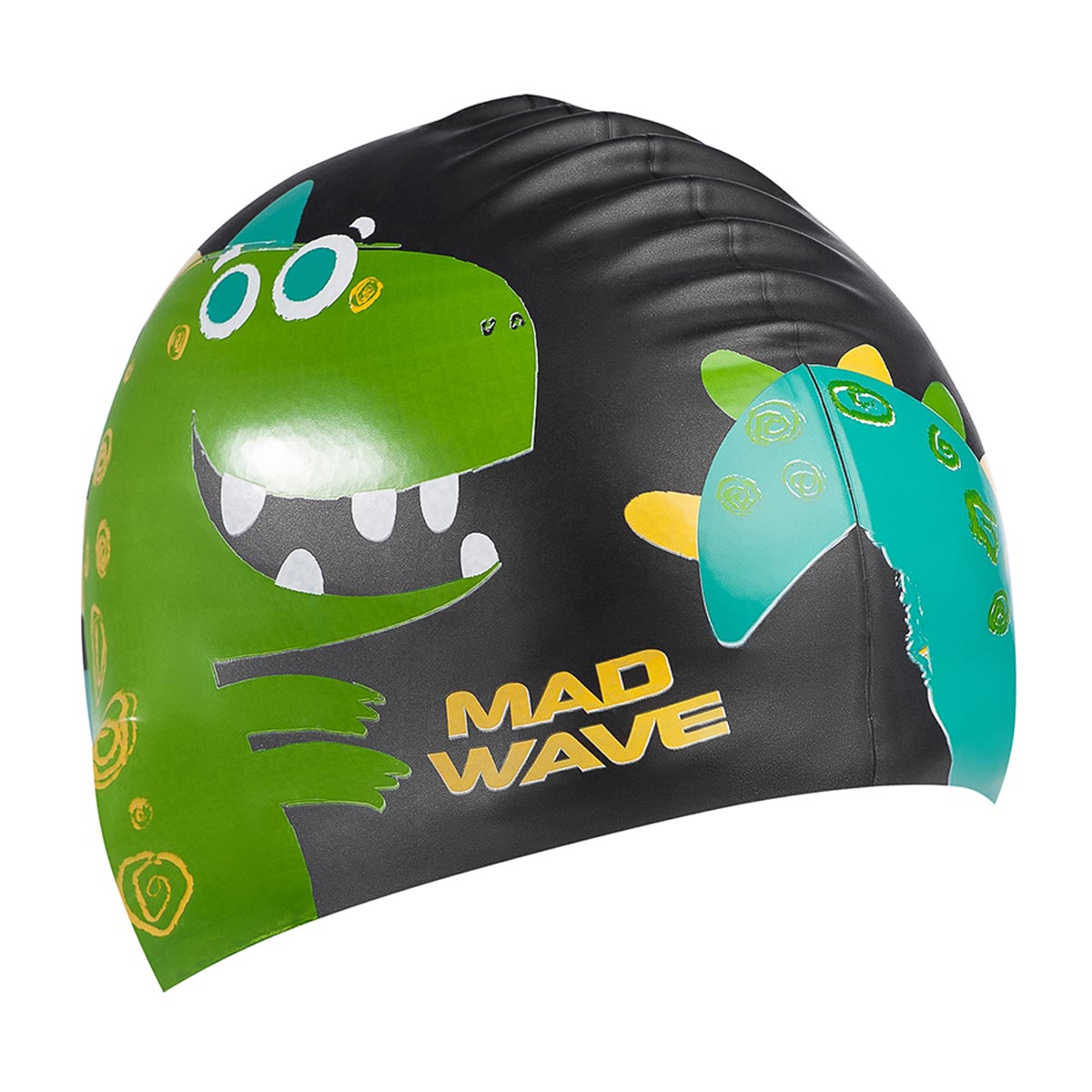 Mad Wave Dino Silicone Cap - Black-brand