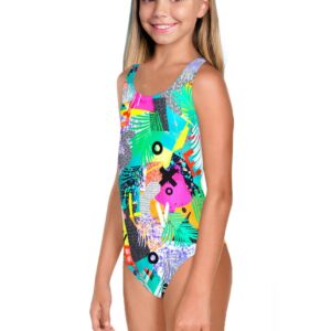 Zoggs Girl's Montage Rowleeback Swimsuit