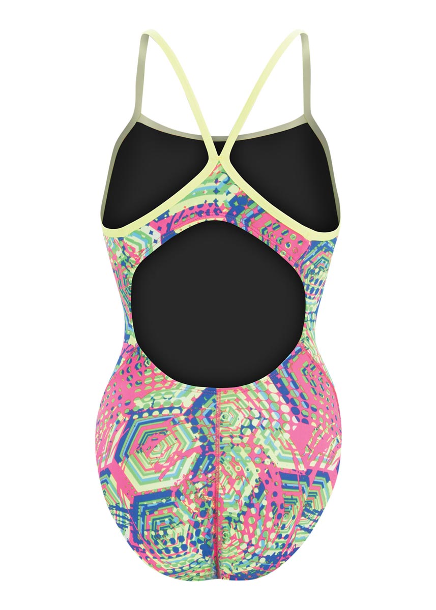 Dolfin Reliance Hive V-Back Swimsuit - Multi Pink-538182