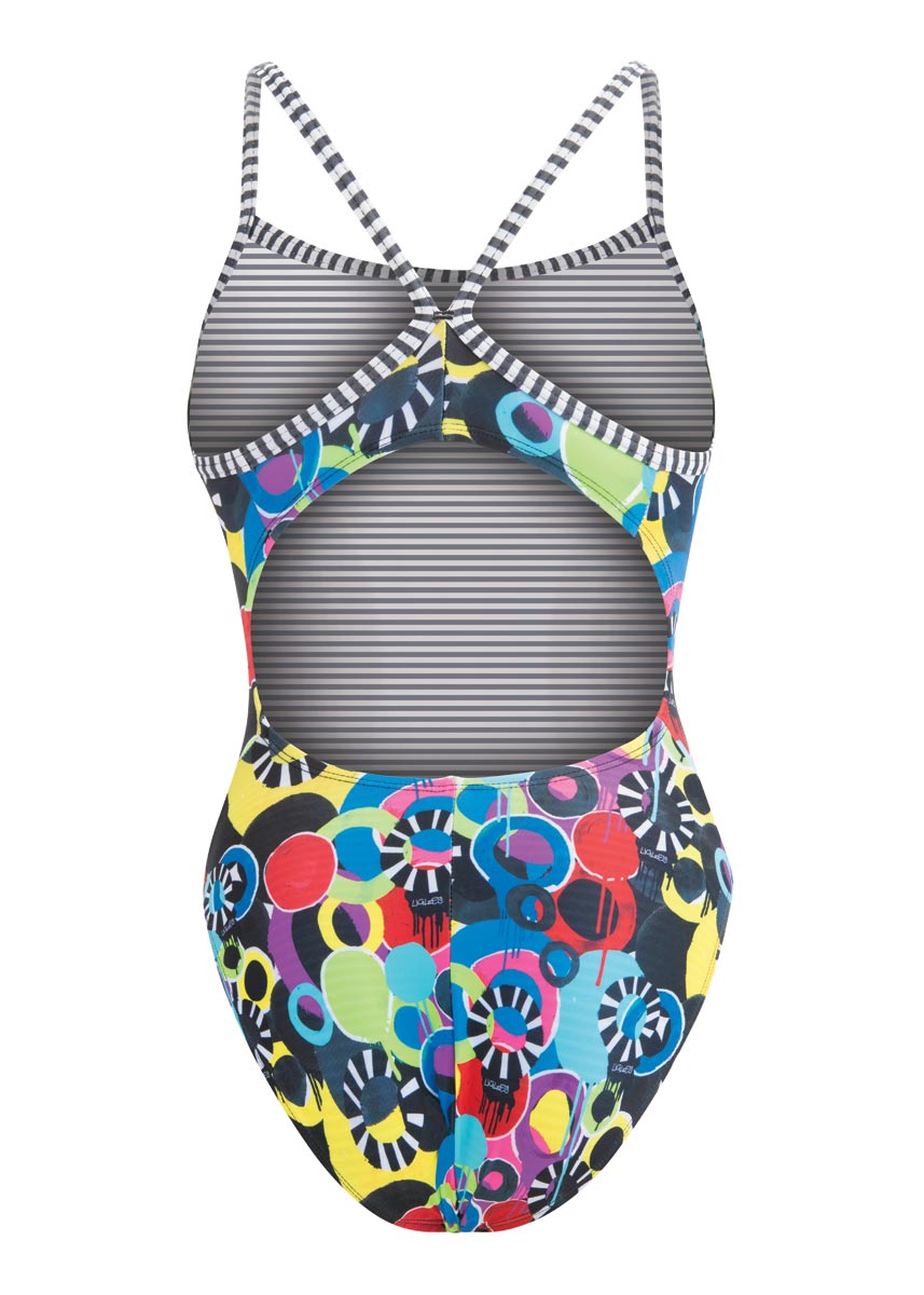 Dolfin Uglies Global Graffity V-2 Back Swimsuit