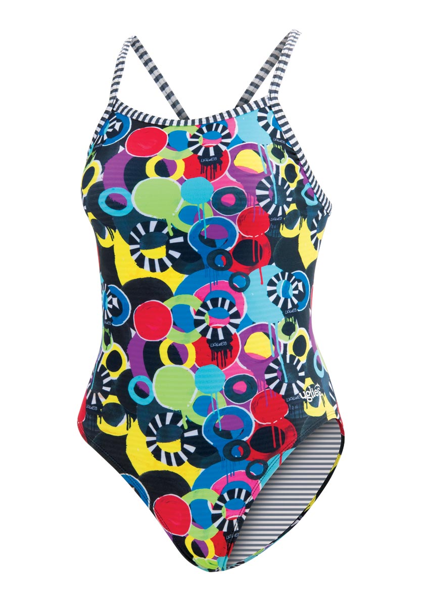 Dolfin Uglies Global Graffity V-2 Back Swimsuit