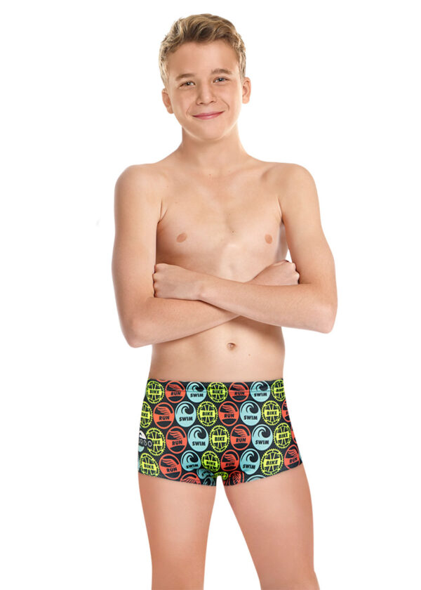 Turbo Boy's Tribal Super Tank Trunks - Multicoloured-0