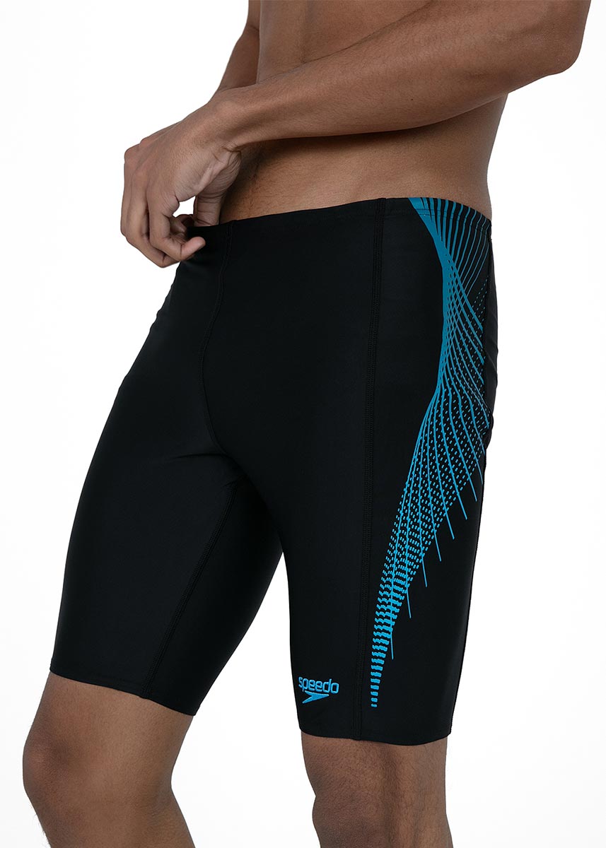 Speedo Men's Tech Panel Jammer - Speedo Black / Nordic Teal-537197
