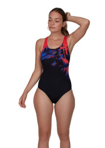 Speedo Women's ColourRays Placement Powerback Swimsuit