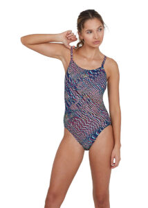 Speedo Women's ColourRipple Allover Digital Rippleback Swimsuit