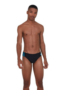 Speedo Men's Tech Panel 7cm Brief - Speedo Black / Nordic Teal