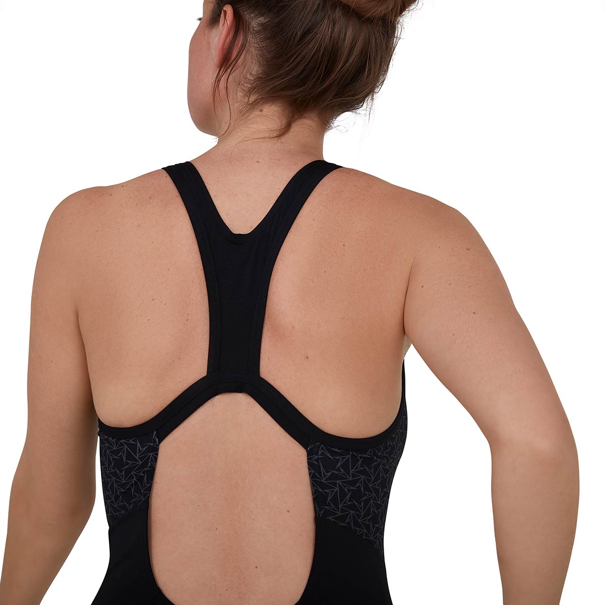 Speedo Women's Boomstar Splice Flyback Swimsuit - Black / Oxid Grey-537479