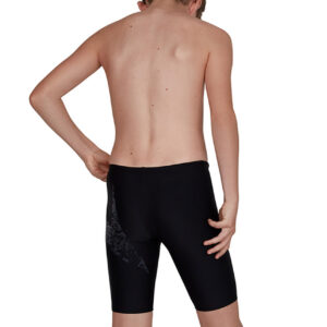 Speedo Boy’s Boomstar Placement Jammer  – Black / Oxid Grey