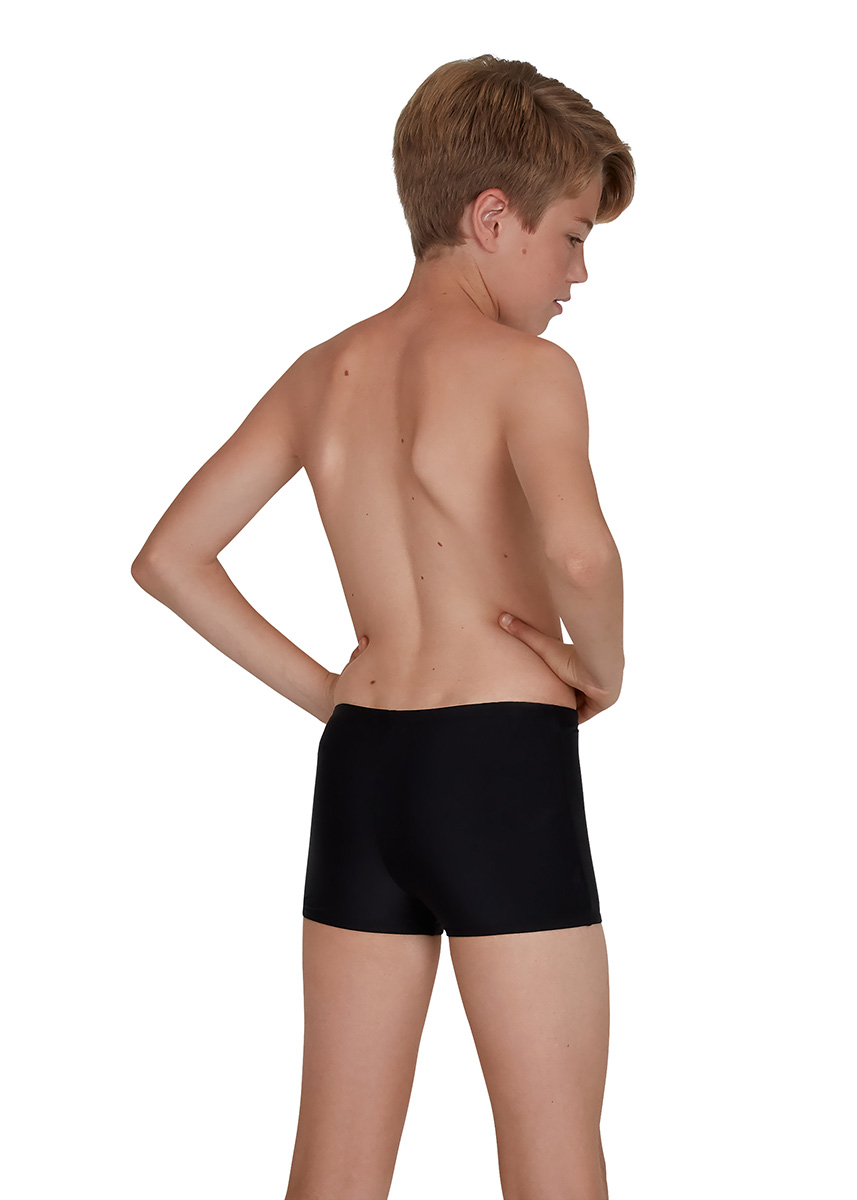 Speedo Boy's Tech Placement Aquashort - Black / Green Glow-brand