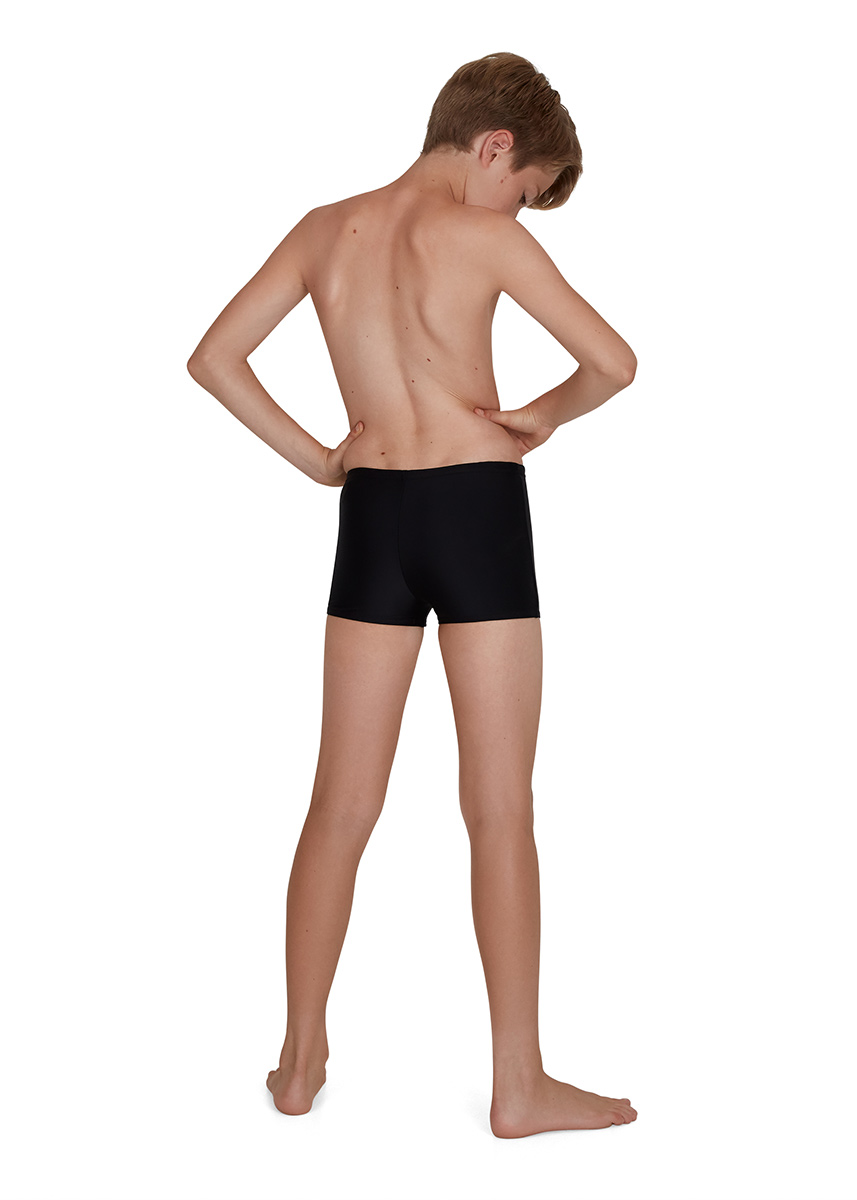 Speedo Boy's Tech Placement Aquashort - Black / Green Glow-537604