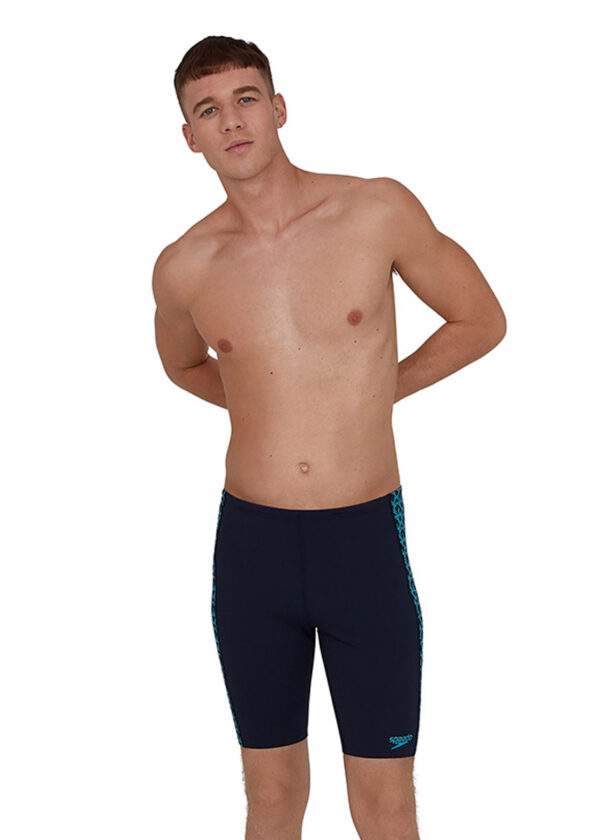 Speedo Men's BoomStar Splice Jammer - True Navy / Pool-0