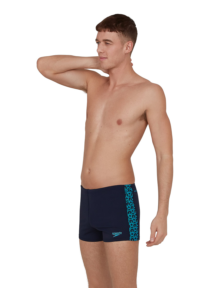 Speedo Men's BoomStar Splice Aquashort - True Navy / Pool-537436