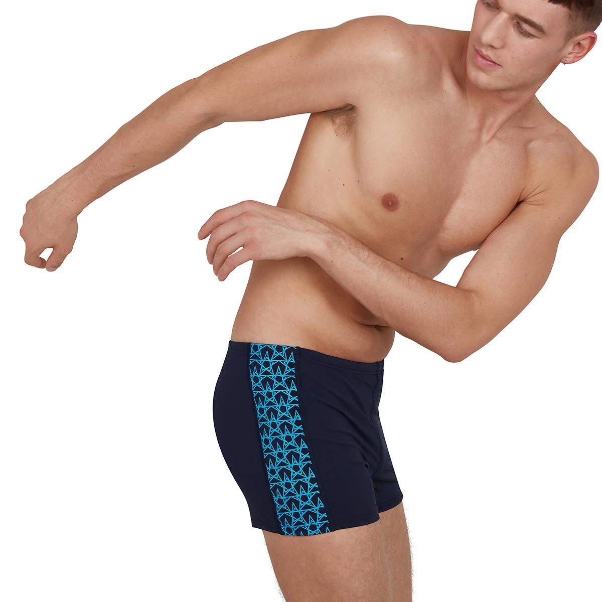 Speedo Men's BoomStar Splice Aquashort - True Navy / Pool-537439