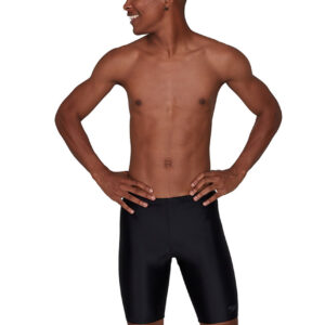 Speedo Men's Placement Jammer - Speedo Black / Oxid Grey-0