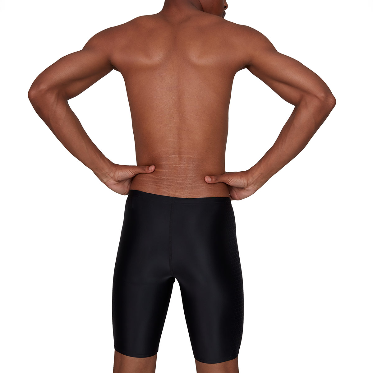 Speedo Men's Placement Jammer - Speedo Black / Oxid Grey-537529