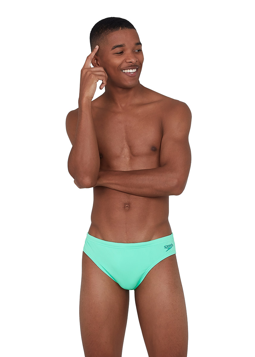 Speedo Men's Essentials Endurance+ 7cm Brief - Green Glow-0