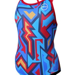 Zone3 Girls Aztec Bound Back Swimsuit-0