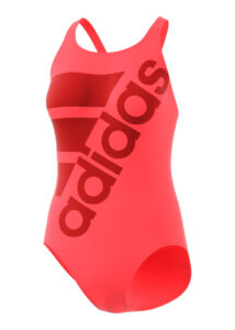 Adidas Girl's Infinitex Plus Sol Swimsuit - Coral/ Pantone