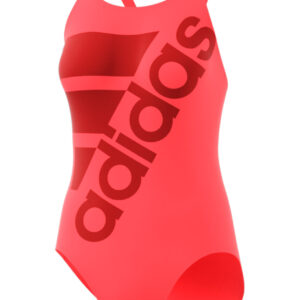Adidas Girl's Infinitex Plus Sol Swimsuit - Coral/ Pantone-0