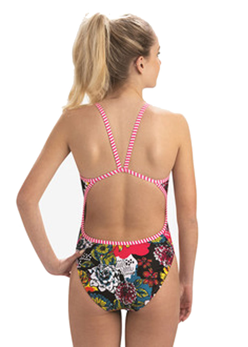 Dolfin Sugar Skull String Back Swimsuit-brand
