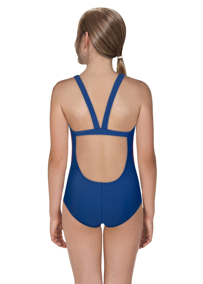Adidas Girl's SH3.RO Tapered Swimsuit - Tech Indigo-brand