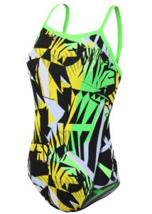 Zone3 Girl's High-Jazz 2.0 Strap Back Swimsuit - Multi