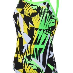 Zone3 Girl's High-Jazz 2.0 Strap Back Swimsuit - Multi-0