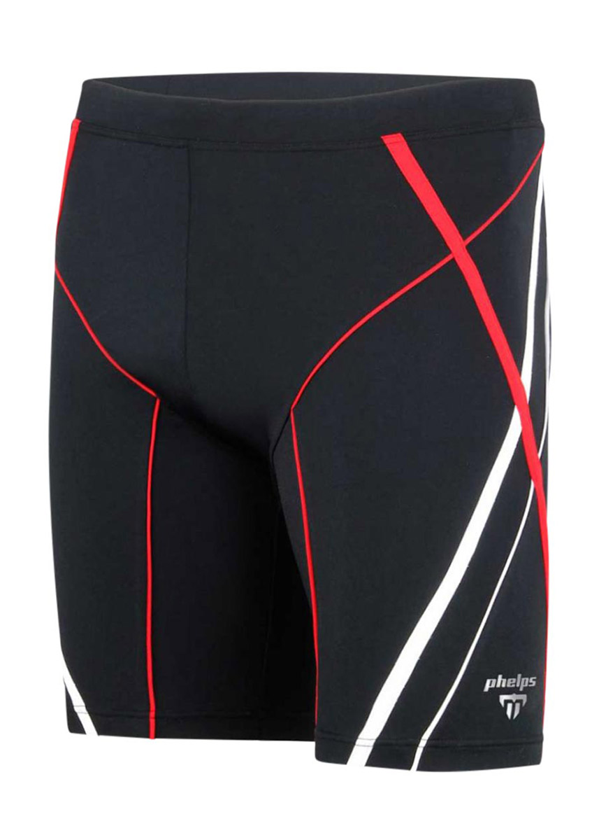 Phelps Boy's Fast MP Jammer - Black/Red-537737