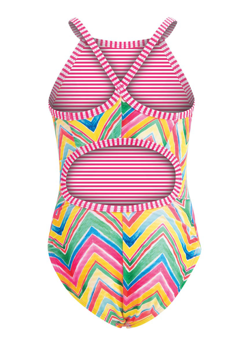 Uglies Girls Rainbow Delite Keyhole Swimsuit
