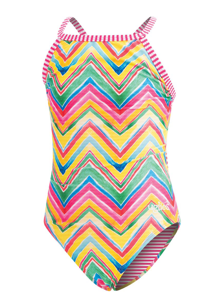 Uglies Girls Rainbow Delite Keyhole Swimsuit