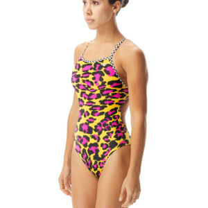 The Finals Women's Furtastic Swimsuit - Yellow-0