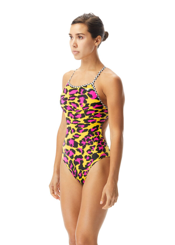 The Finals Women's Furtastic Swimsuit - Yellow-0