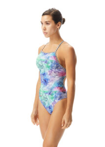 The Finals Women's Shooting Star Foil Swimsuit - Silver