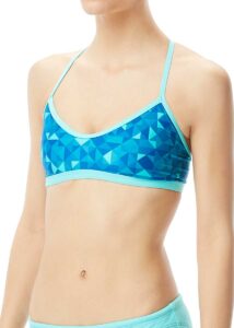 TYR Girl's Optic Trinity Top - Teal/Multi