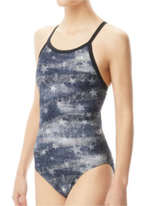 TYR American Dream Cutoutfit Swimsuit - Black/Grey