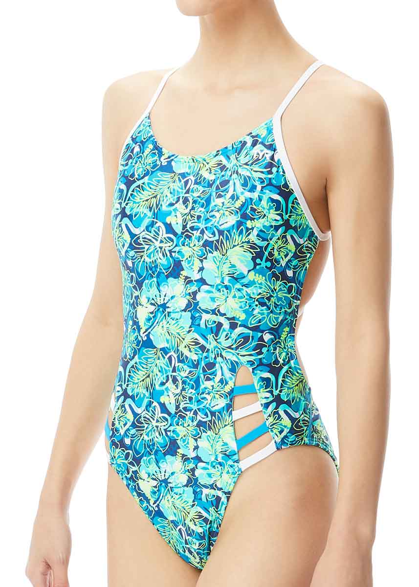 TYR Women's Malibu Tetrafit Swimsuit - Turquoise-0