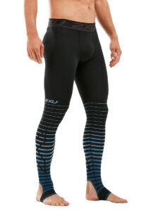 2XU Men's Power Recovery Compression Tights - Black/Denim