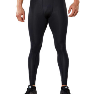 2XU Men's Accelerate Compression Tights - Black/Arrow Stripe Nero-0