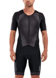 2XU Men's Perform Full Zip Sleeved Trisuit - Black/Shadow