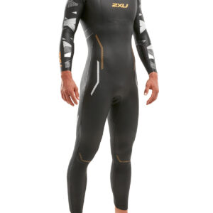 2XU Men's P:2 Propel Wetsuit - Black/Orange Fizz-0