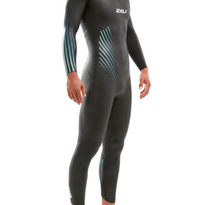 2XU Men's P:1 Propel Wetsuit - Black/Blue Ombre-0