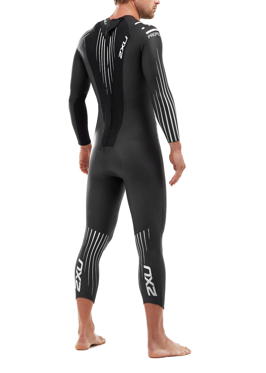 2XU Men's P:1 Propel Wetsuit - Black/Silver Shadow-brand