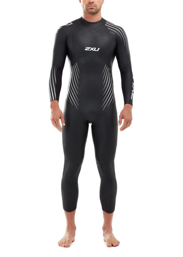 2XU Men's P:1 Propel Wetsuit - Black/Silver Shadow-0