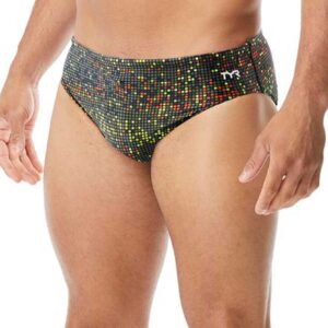 TYR Boy's Atomic Racer Brief - Black/Multi-0