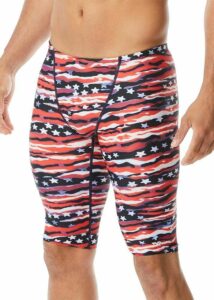 TYR Boy's All American All Over Jammer - Red/White/Blue