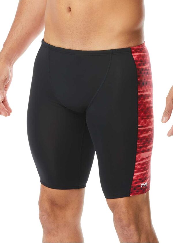 TYR Men's Durafast Elite Castaway Hero Jammer - Red-0