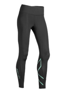 2XU Women's MCS X Training Mid Rise Tights - Black/Mint