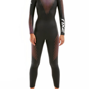 2XU Women's P:1 Propel Wetsuit - Black/Sunset Ombre-0